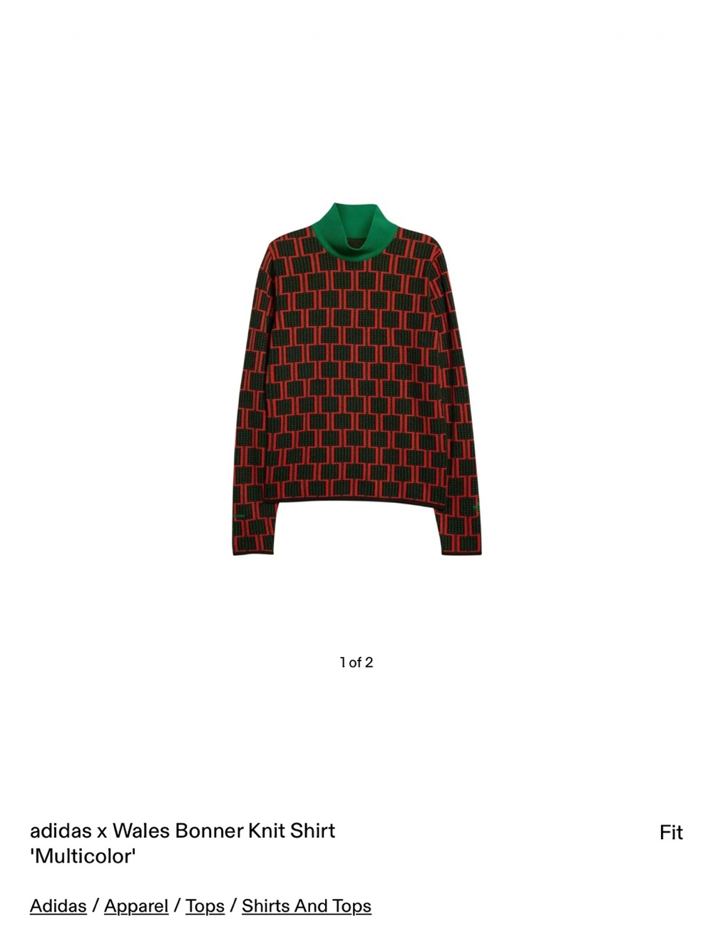 Wales‎ Bonner x adidas Multicolor Geometric Knit Sweater